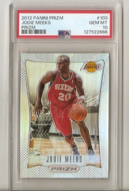 2012-13 Panini Prizm JODIE MEEKS Silver Prizm Refractor #103 PSA 10 POP 12 RARE
