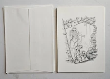 Authentic Vaughn Bode Limited Edition Cards 1978 Set of 4 with Envelopes Unused