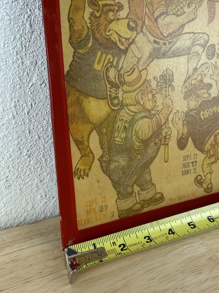 University of Nebraska Football 1972 Program Home Game Map Picture Poster 15x12 - Image 3 of 4