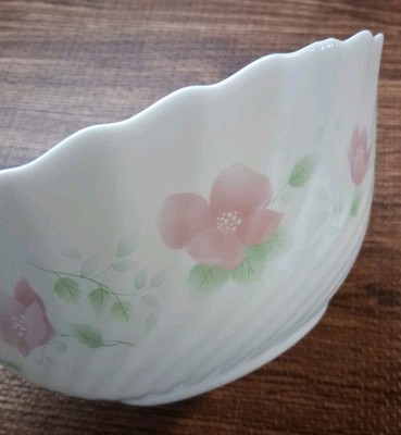 Arcopal France Florentine Vegetable Bowl 9 1/4'' Large Vtg Serving Bowl Floralies