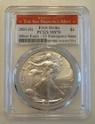 2021-S American Silver Eagle  PCGS MS70- FDI- Type 2- Emergency Issue
