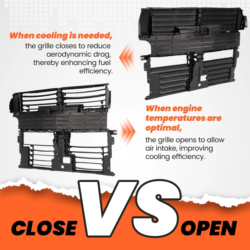 Conjunto de obturador de rejilla de aire activo para Ford Edge 2015 2016 2017 2018 sin motor Foto 4 de 4