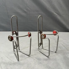 ELITE Ciussi INOX Water Bottle Cage Tubular Stainless Pair Road Bike Italy