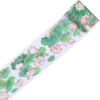 craspire 2.19Ydsx1.96Zoll Rosa KirschblüTen PET Klebeband Aufkleber Washi Transp