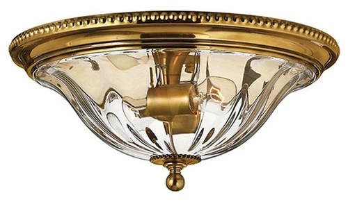 Hinkley Lighting H3616 2 Light Indoor Flush Mount Ceiling Fixture - Brass - Picture 1 of 6