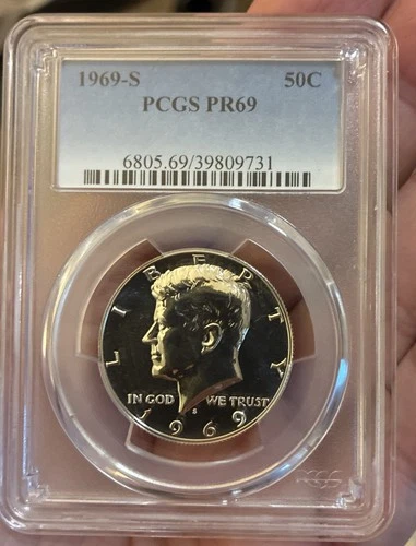 1969-S Kennedy Half Dollar PR69 PCGS Blue Label