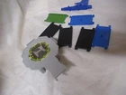 PARTS AND PLATFORM OF VINTAGE TRANSFORMER AND GOBOT PLAY SETS