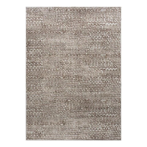 Renwil Ariella 96x120" Modern Fabric & Polyester Area Rug in Brown - Picture 1 of 5