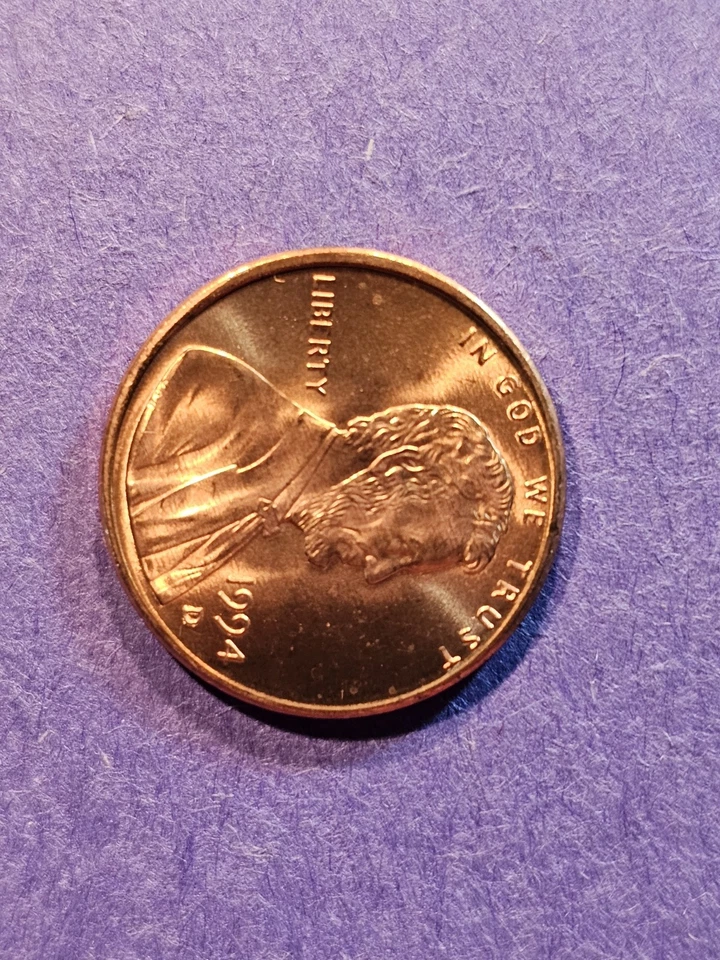 1994D LINCOLN PENNY, Close AM, Misaligned Error, Errors Cent! - Image 3 of 4
