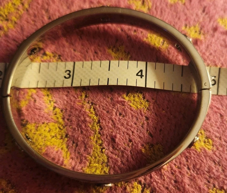 Kate Spade Spot The Spade Silver Stud Hinged Bracelet - Image 4 of 4