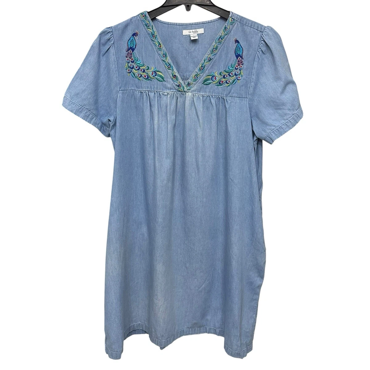 Embroidered Denim Dresses for Women for sale | eBay