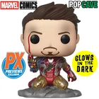 Funko Pop Cave MARVEL: IRON MAN "The Snap" PX Previews GLOW Exclusive FREE BONUS