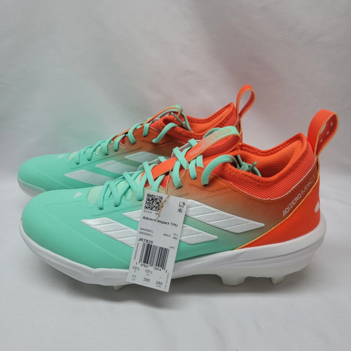 Adidas Adizero Impact 2.0 Somos TPU Baseball Cleats “Limited Edition!!” Green 14 US Baseball & Softball Cleats for Men for sale | eBay main image 4