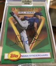 Noah Syndergaard 1/1 Auto Incredibly Tough Pull !! Clearly Authentic Gold 1/1