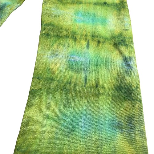 Levi 549 Jeans Kids Boys Girls Size 7 Slim Custom Tie Dye Spiral Colorful Green - Picture 4 of 6