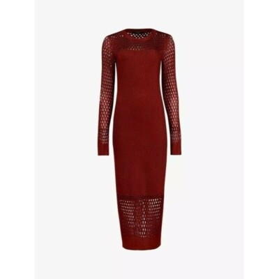 ALLSAINTS Kendy Dress Burgundy Red Knit Bodycon Long Sleeve L NWT $198 | eBay ALLSAINTS Kendy Dress Burgundy Red Knit Bodycon Long Sleeve L NWT $198 | eBay