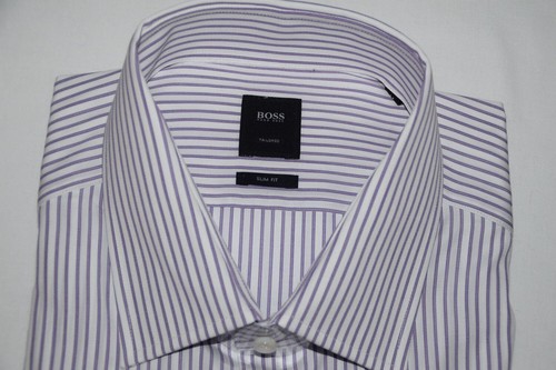HUGO BOSS TAILORED Dress Shirt, Mod. T-Thob, Size 44 / US 17.5 Slim Fit - Picture 3 of 9