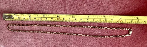 Vintage 9ct Gold Figaro Style Link Chain 4.0g. 45cms Long. Hallmarked., - Picture 5 of 9