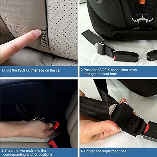 US Child Kids Safe Car Seat Strap Kit Install Fixed Belt Connector Isofix Latch - Picture 3 of 12