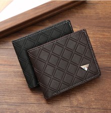 Mens Luxury Pu Leather Soft Wallet Credit Card Holder Purse Black Brown Gift