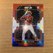 2022 Panini Prizm - Red White & Blue Prizm #94 Cody Wilson (RC)