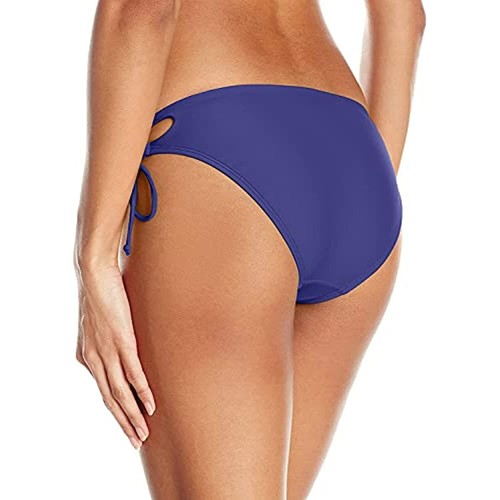 Body Glove Women's 175038 Smoothies Tie Side Coverage Bikini Bottom Midnight M - Picture 2 of 2