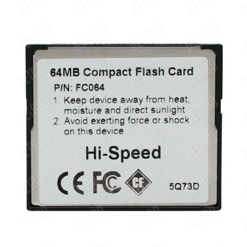 PQI Compact Flash 64MB CF Type-I Memory Card Digital Camera Retroo FC064 - Picture 2 of 2