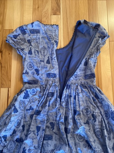DISNEY BEAUTY AND THE BEAST Icon Print Swing Dress w/ Pockets Size 12 - Picture 8 of 8