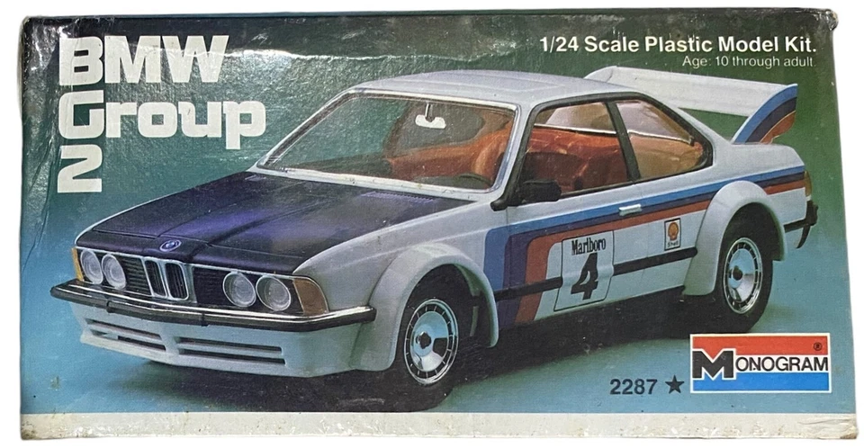 Monograma BMW Group 2 Vintage 1981 Kit Modelo 1:24 NOVO EM FOLHA LACRADO DE FÁBRICA - Imagem 4 de 4