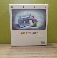 Vintage Dell MS DOS 5 Version 5.0 Operating System Software (9 Disks) + Manual
