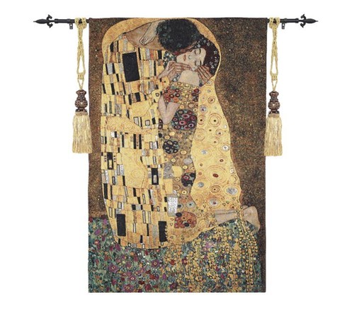 Tapiz tapiz "El beso" El beso según Gustav Klimt tapiz - Imagen 4 de 12
