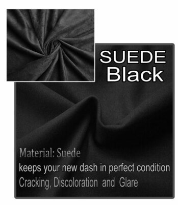 DASH DESIGNS Brushed Suede Dash Cover For Nissan Maxima 2009-2014 – Black Custom Fit