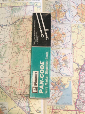 PCM-1-33 Panduit White/Black Wire Marker Card (Box of 25)