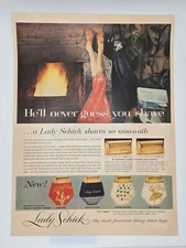 1957 Lady Schick Shaver Oriental Sophisticate Ballerina Print Ad 10" x 13"