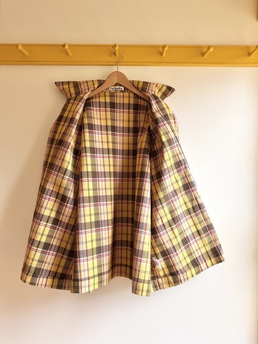 KasMaria Cotton Kimono Sleeve Jacket Yellow Plaid $525 NWOT new USA made L - Picture 7 of 13