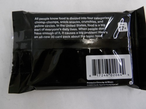 NEW SEALED CARDS AGAINST HUMANITY FOOD EXPANSION PACK CARD GAME FOR ADULTS :) - Picture 2 of 2