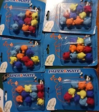 Foohy Monkey Head 10 Pack Pencil Top Erasers 2007 Rubbermaid 81742 New 23 Pieces