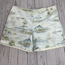 Vintage Nautica Swim Trunks Shorts Mens Medium Mesh Lined Sailboat Island Beach