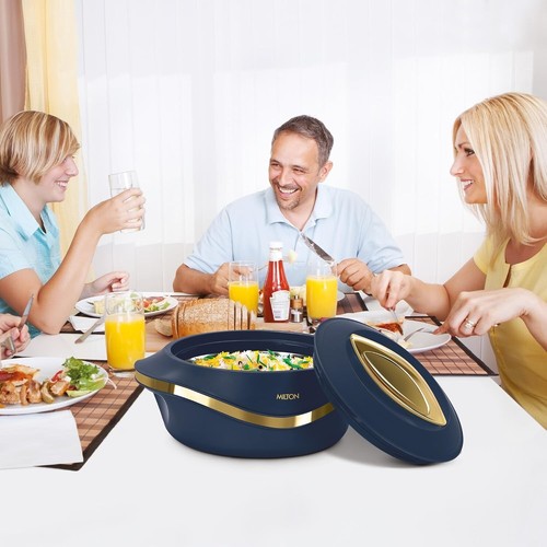 MILTON Pearl 2500 Inner Stainless Steel Casserole, 2.1 litres, Blue | BPA Free - Picture 7 of 14