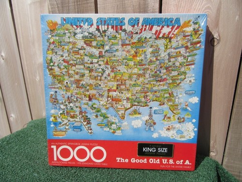 Brand New Springbok The Good Old U S Of A USA 1000 Piece Jigsaw Puzzle 24" x 30"