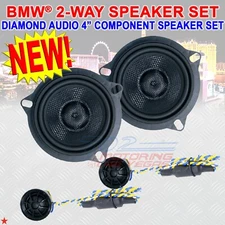 DIAMOND AUDIO VSP4BMW 80W 2-WAY 4” CAR COMPONENT SPEAKERS SYSTEM FOR BMW VEHICLE