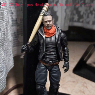 Delicate Painted 1/18 Scale The Walking Dead Negan Head