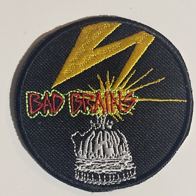Bad Brains Band Capitol Patch: High Quality Embroidery, Iron On, 3 1/2  Diameter