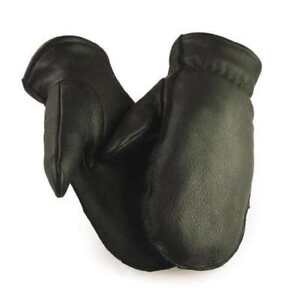 Northstar Mens Full Grain Black Deerskin Lined with 100 gram 3M Thinsulate 013B