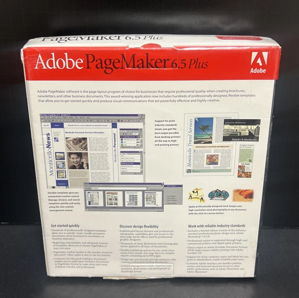 Adobe PageMaker 6.5 Plus Windows Upgrade Professional Page Layout Software - Image 2 of 4