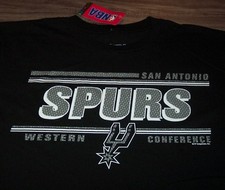 SAN ANTONIO SPURS NBA BASKETBALL T-Shirt MENS LARGE NEW w/ TAG Black