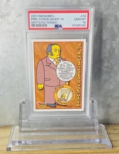 2001 INKWORKS SIMPSONS MANIA! 34 PRINCIPAL DONDELINGER '74 PSA 10