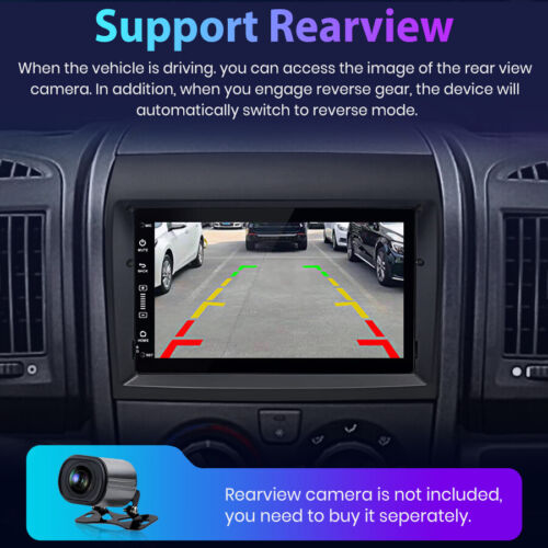 1+16G 7"Android11 For Fiat Ducato 2010-2015 Carpaly GPS Sat Nav DAB+ Bluetooth - Picture 8 of 12