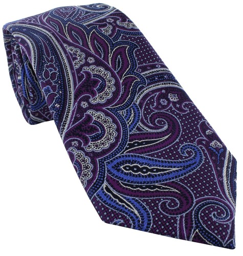 Corbata de seda de cachemira extravagante - Imagen 2 de 15