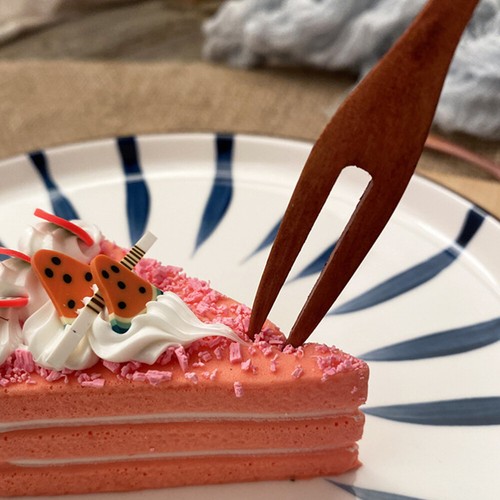 2 pezzi forchette da dessert cocktail picks forchette retrò per alimenti - Foto 12 di 12